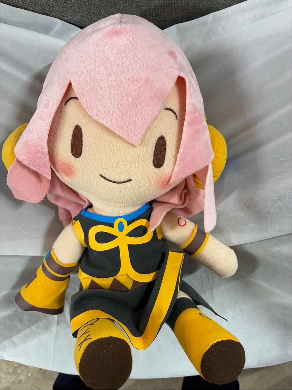 Megurine Luka Hatsune Miku Vocaloid Fluffy Plush Toy Doll Sega Prize Mega Jumbo